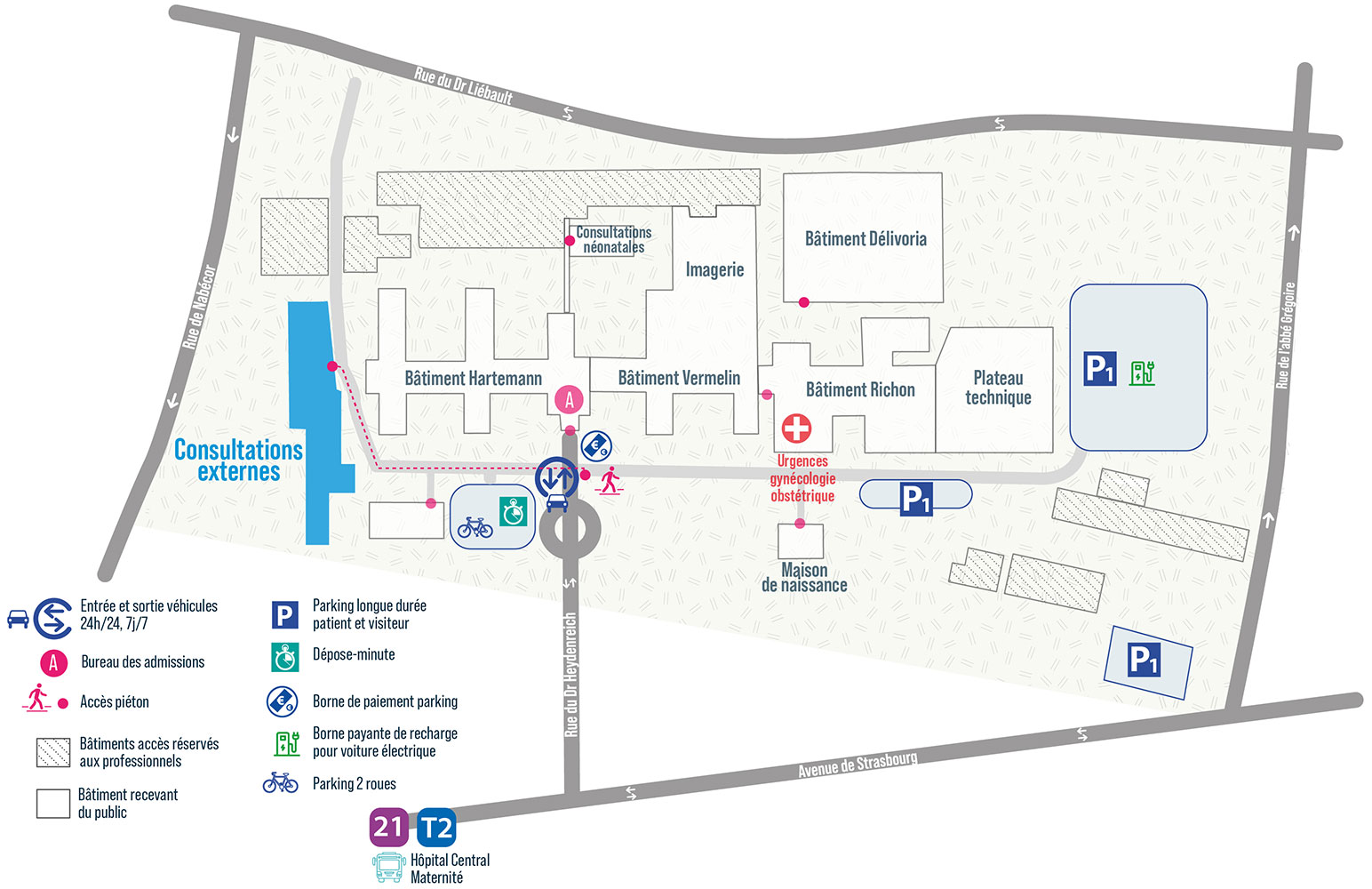 Plan — Bâtiment des consultations externes